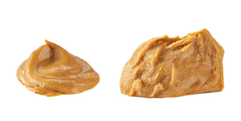 peanut butter isolated on white background
