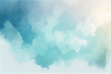 Light blue bg. watercolorstyle A textured. dreamy backdrop full of character. AI Generated