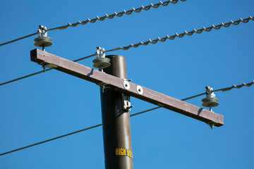 Electric Power Lines and their Connections at the Power Poles