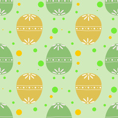 Seamless pattern easter background, easter eggs, flowers. Set of Easter elements for design. great for textiles, banners, wallpapers, packaging