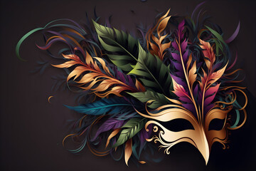 abstract mask Carnival Mardi Gras background