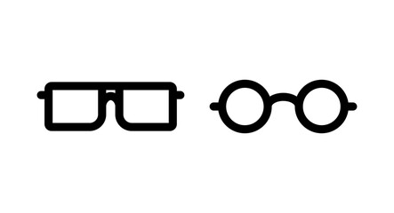 Glasses icon vector illustration. Glasses sign and symbol