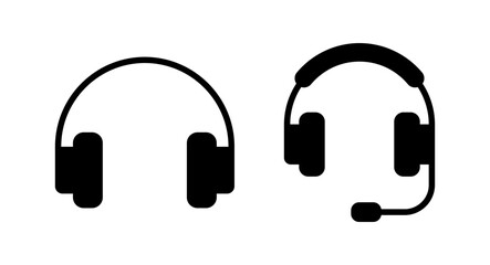 Headphone icon vector illustration. Headphone sign and symbol