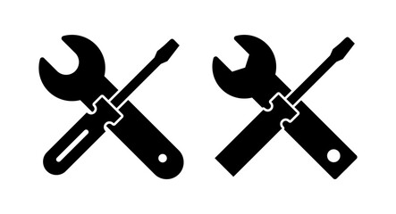 Repair tools icon vector illustration. tool sign and symbol. setting icon. Wrench and screwdriver. Service