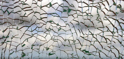 Useful texture overlay. A broken glass on. with many sharp shards. Useful texture overlay for background. 