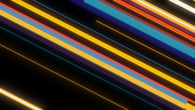 Simple and minimal diagonal lines 70s colors vintage design featuring basic geometric elements.