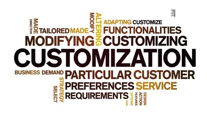 Customization animated tag word cloud;text design animation kinetic typography seamless loop.