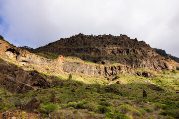 The power of nature: The majestic rise of a volcanic mountain