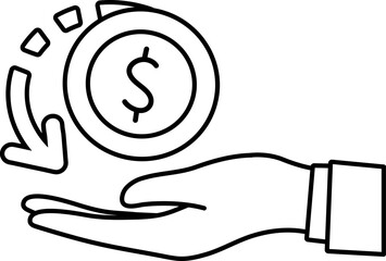 Cash back refund shopping money business financial income Line