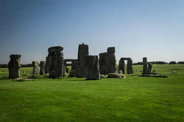 Naklejka premium Beautiful view of Stonehenge, United Kingdom
