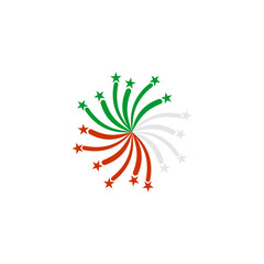 Iran flags icon set, Iran independence day icon set vector sign symbol