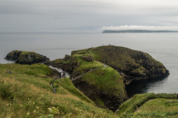 Wooden bridge of Carrick a Rede, Northern Ireland