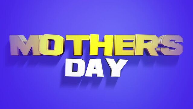 Modern Mother Day text on fashion purple gradient, motion abstract holidays, promo and advertising style background