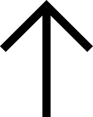 arrow icon illustration for ui in outline style