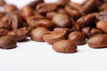 coffee beans on a wooden background