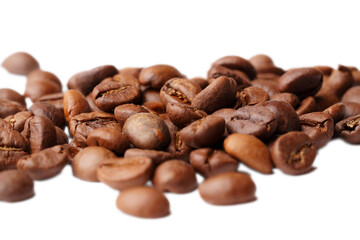 coffee beans isolated on white