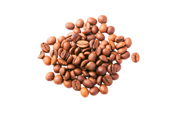 coffee beans isolated on white