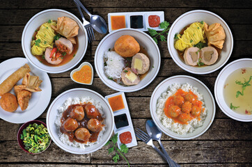 Various  meatballs Bakso