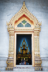 Wat Benchamabophit Dusit Wanaram Ratchaworawihan Temple Bangkok Thailand.