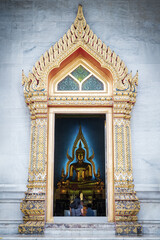 Wat Benchamabophit Dusit Wanaram Ratchaworawihan Temple Bangkok Thailand.