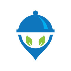 Food location logo images illustration