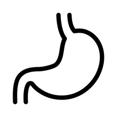Stomach icon on white background. Medical Icons. Linear style sign for mobile concept and web design. Vector Illustration