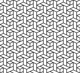 Vector seamless with a 3D pattern