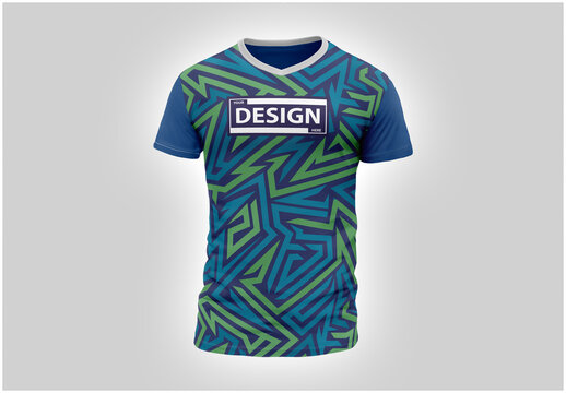 T-Shirt V-Neck Mockup