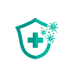 Virus protection logo images illustration