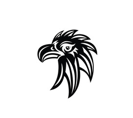 Eagle Face Emblem, art vector design
