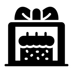 gift glyph icon