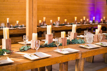 wedding reception table