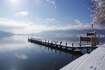 湖の桟橋　K3CP7891