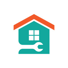 House repair logo images illustration