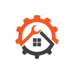 House repair logo images illustration
