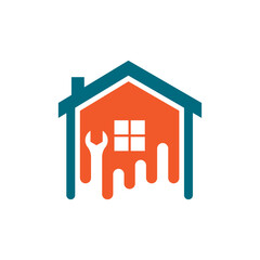 House repair logo images illustration