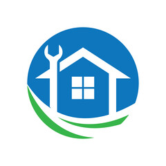 House repair logo images illustration