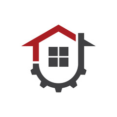 House repair logo images illustration
