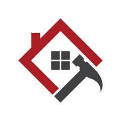 House repair logo images illustration