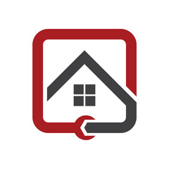 House repair logo images illustration