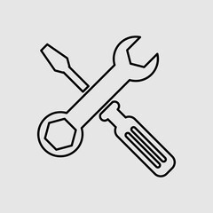 Service tools icon trendy style illustration isolated on white background..eps