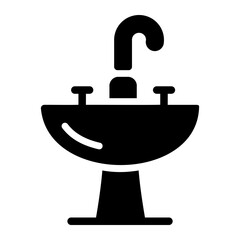 sink glyph icon