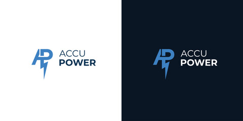 Unique and powerful AP logo design