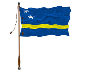 National flag of Kuracao. Background  with flag of Kuracao.