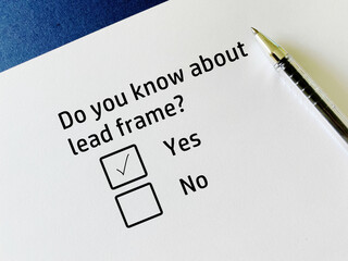 Questionnaire about electronics