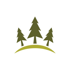 Obraz premium Pine tree logo images illustration