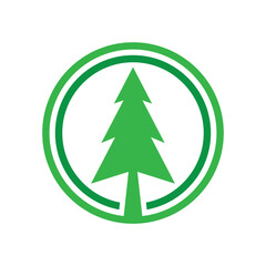 Pine tree logo images illustration