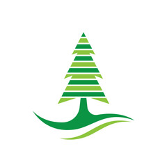 Pine tree logo images illustration
