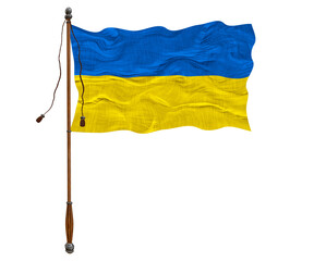 National Flag of Ukraine. Background  with flag  of Ukraine