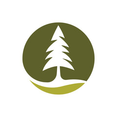 Pine tree logo images illustration